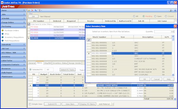 Create and Track Purchase Orders