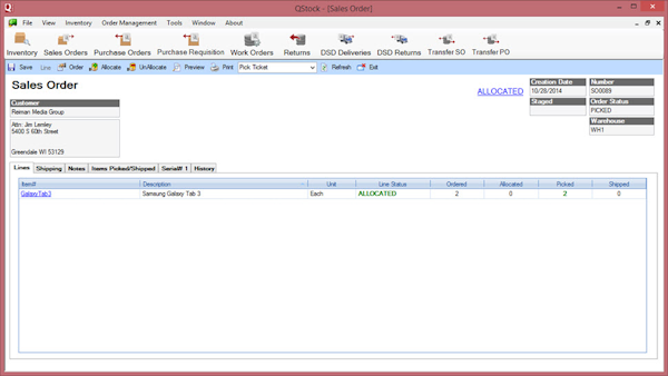 Sales order