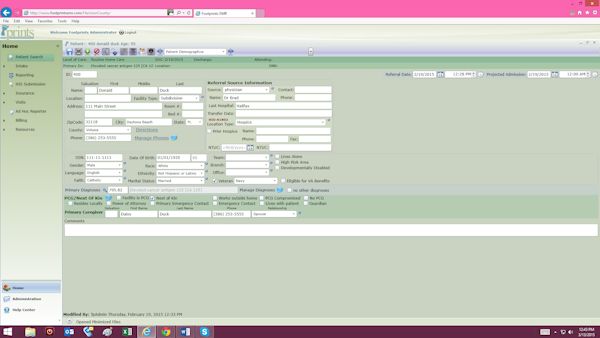 Search patient profiles