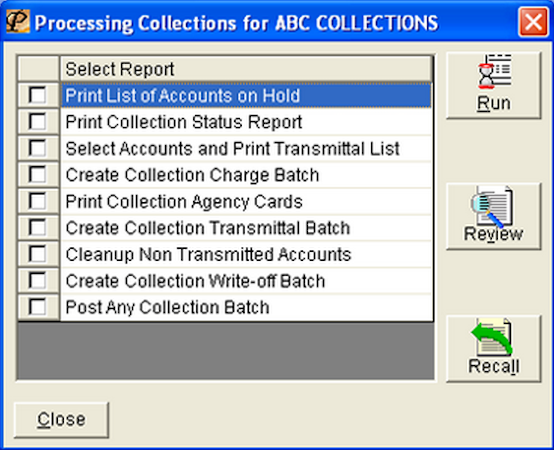 Collection processing