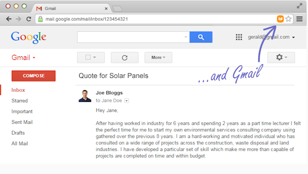 Gmail lead clipper