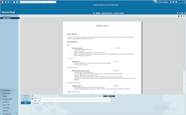 Resume parser