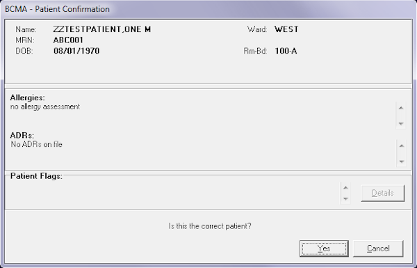 Patient schedule confirmation