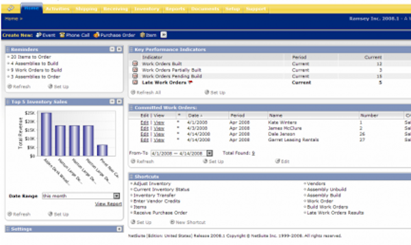 NetSuite Manufacturing Edition
