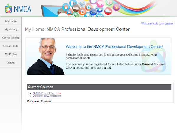 Learner Home Page