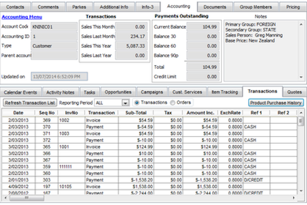Legrand CRM sales summaries