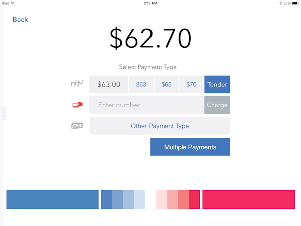 Multiple payment types