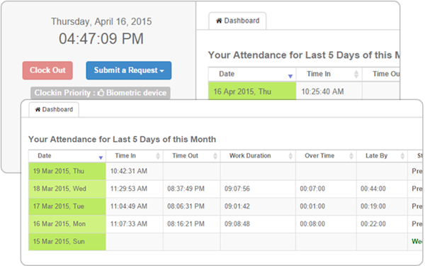 Attendace tracking