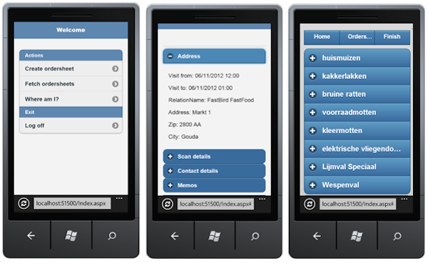 Mobile screens