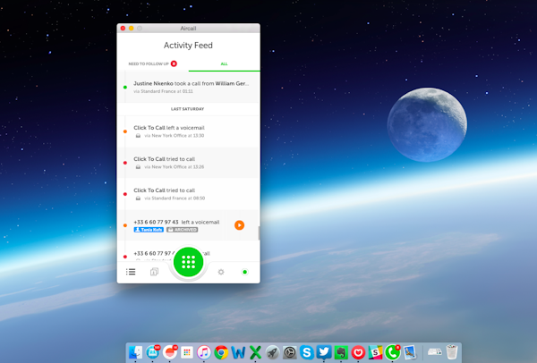 Collaborative Call Activity Feed