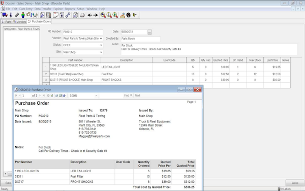 Dossier Fleet Maintenance Software 2021 Reviews Pricing Demo