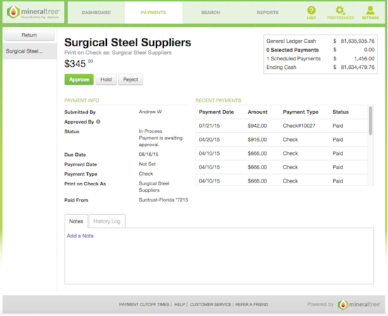 Payment Review and Authorization