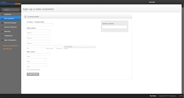 Add new customer