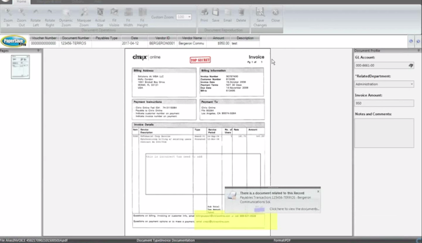 Document view