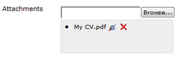 Upload attachments