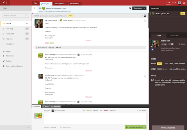 Email ticketing