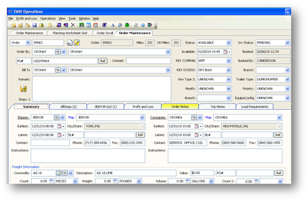 Rich Order Details and Management