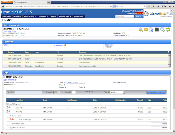 Finance information