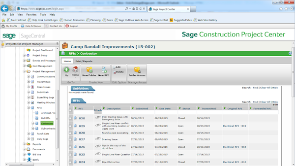 Sage Construction Project Center Software 2020 Reviews Pricing