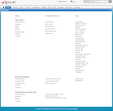 Order management