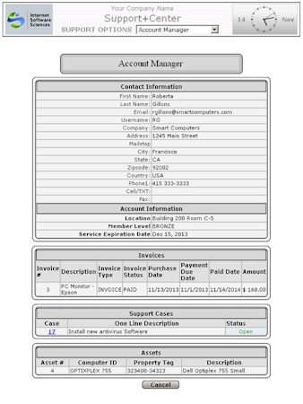 Account Manager Screen