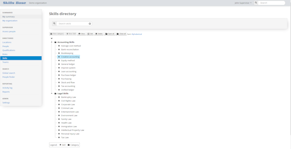 Skills directory