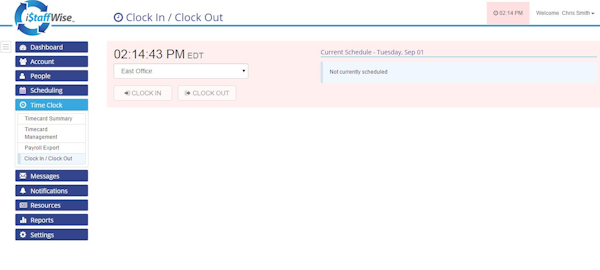 Clock in