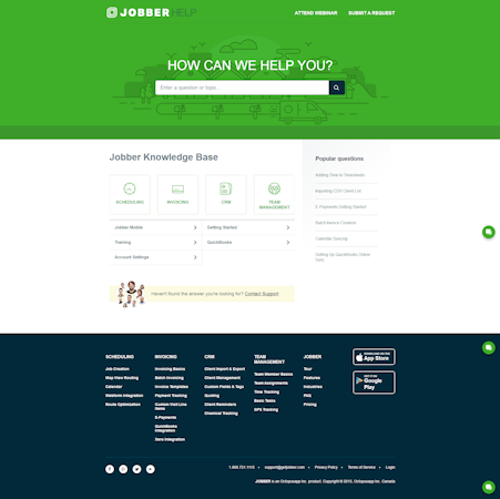 Jobber knowledge base