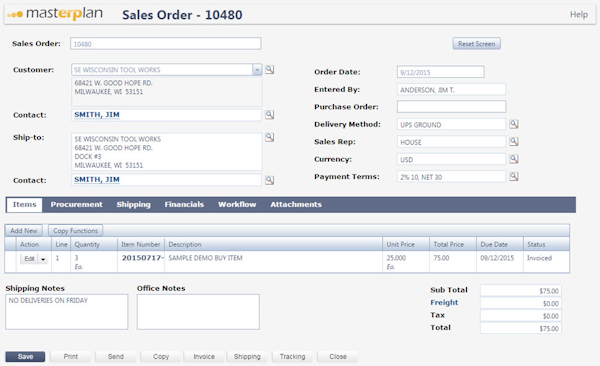 Sales order