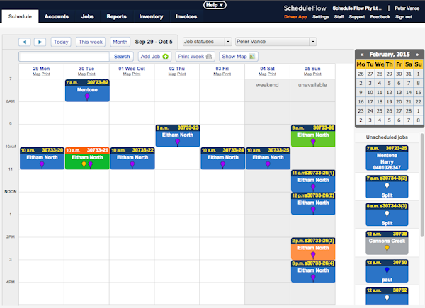 Schedule