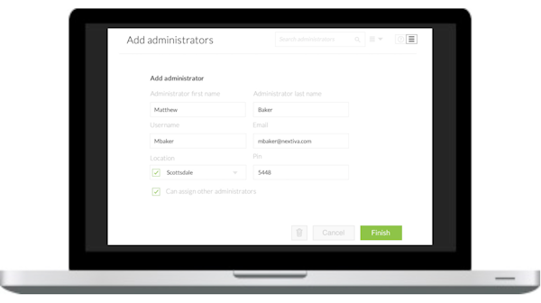 Administrator settings