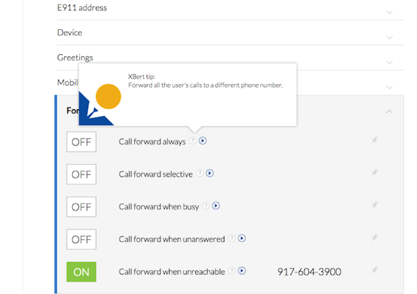 Call settings