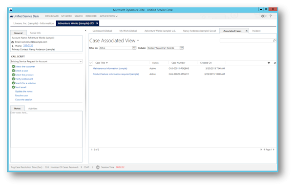 Unified service desk