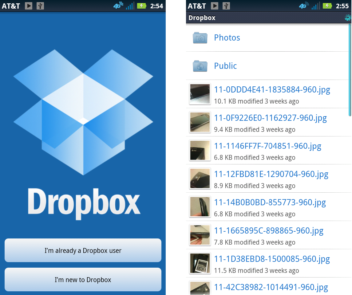 Dropbox 185.4.6054 for iphone instal