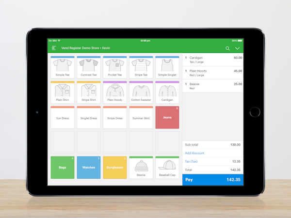 Sales screen