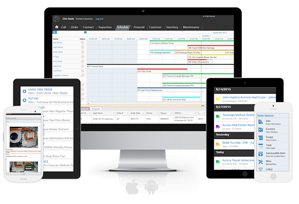 Mobile visual scheduler