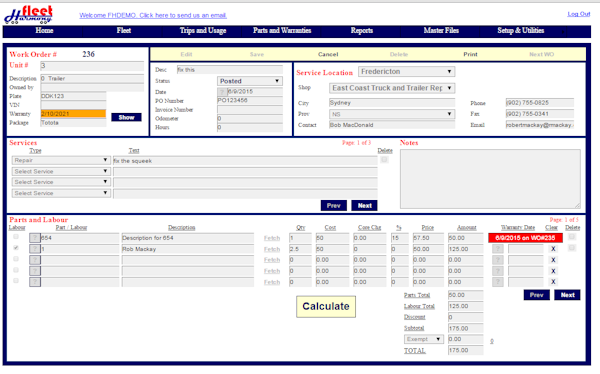 Work order