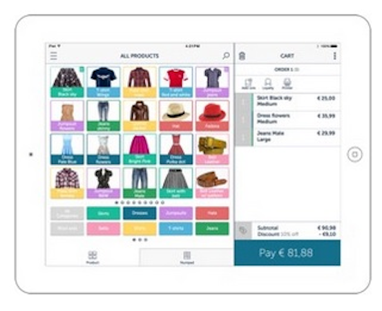 Product screen