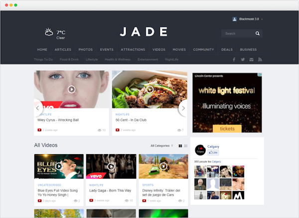Sample website