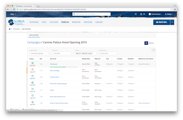 Job overview