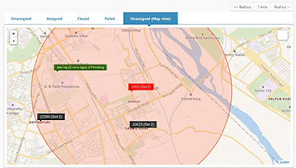 Map view