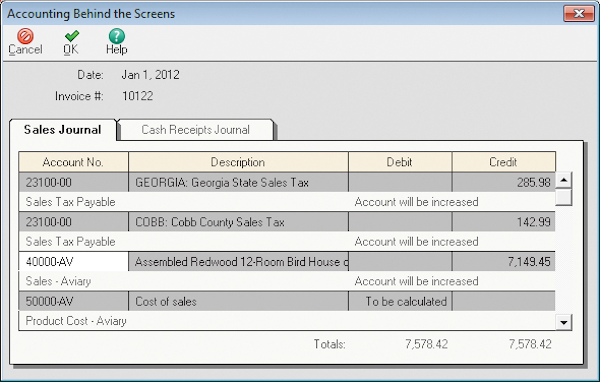 Accounting behind the screens