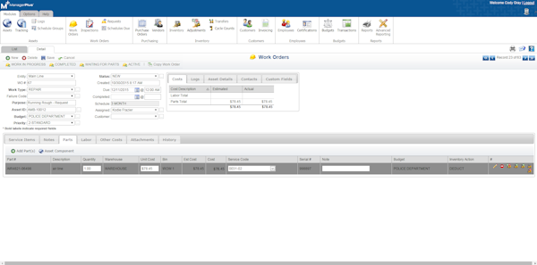 Generate work orders
