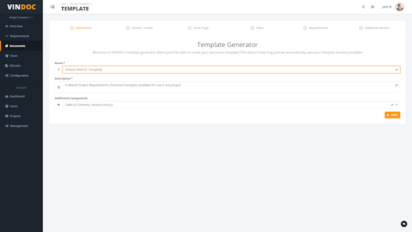 Template generator