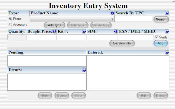Add Inventory