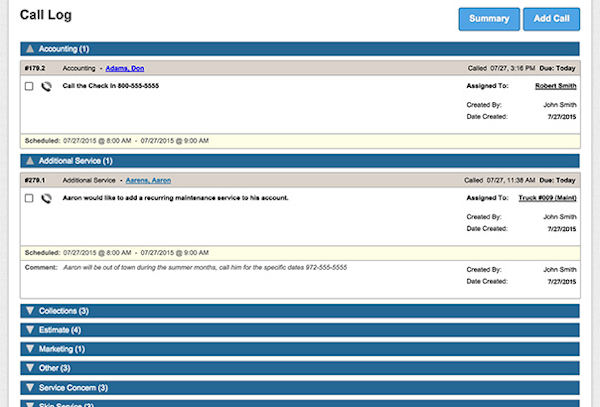 Call tracking