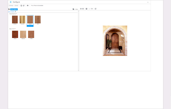 Configure screen
