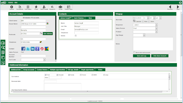 Account details