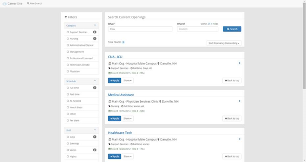 Search current openings