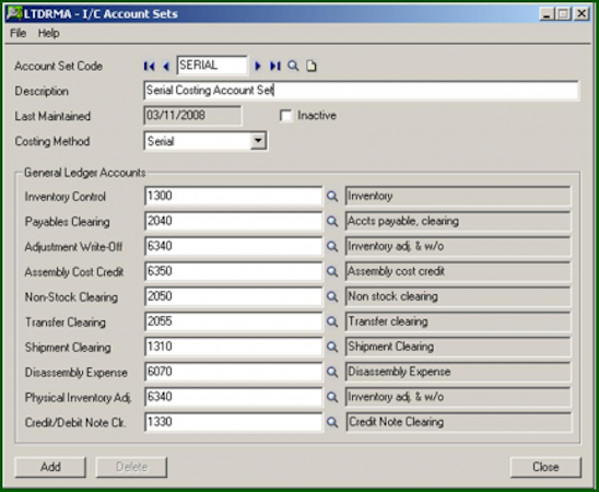 Account Sets